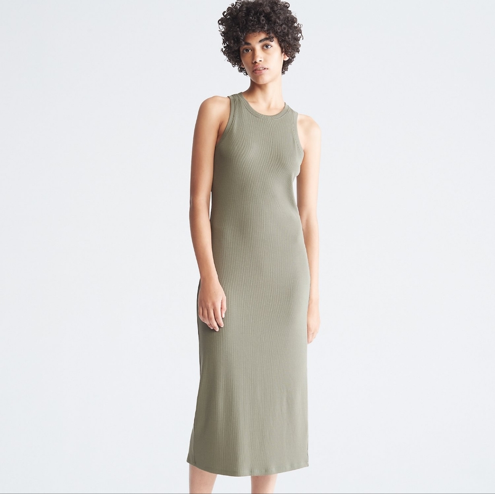 Calvin Klein Ribbed Tank Dress NWT size US S